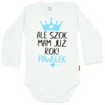 Body dziecięce Ale szok mam już rok z imieniem dziecka
