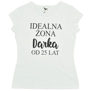 Koszulka damska Idealna żona z imieniem