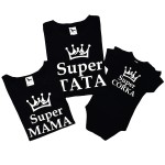 Zestaw rodzinny Super Mama, Super Tata, Super Córka