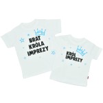 Zestaw koszulek Król Imprezy i Brat Króla Imprezy