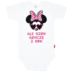 Body z myszką Ale szok kończę 2 rok dla dziewczynki