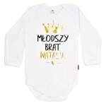 Body MŁODSZY BRAT z dowolnym imieniem białe