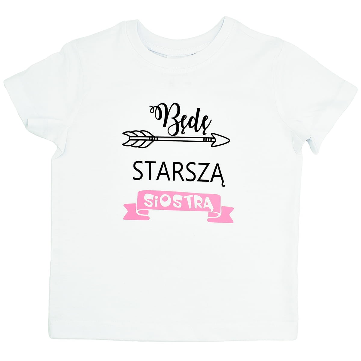 koszulka dziecieca bede starsza siostra
