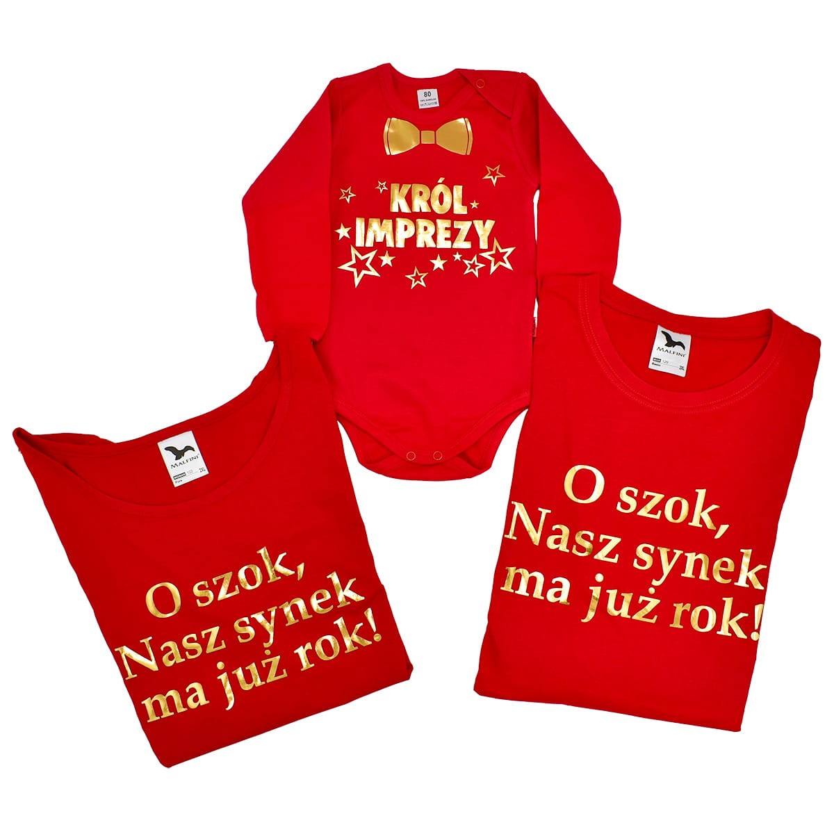 zestaw krol imprezy o szok nasz synek ma juz rok