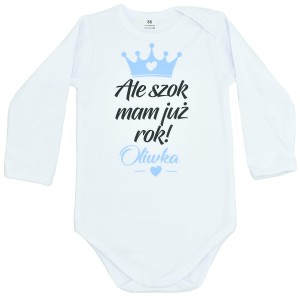 Body Ale szok mam już rok z imieniem dziecka