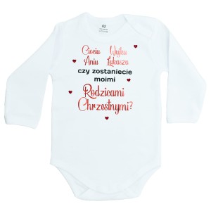 Body niemowlęce Czy zostaniecie moimi rodzicami chrzestnymi?