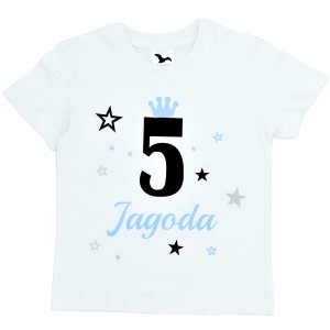 Koszulka na 5 urodziny z imieniem dziecka