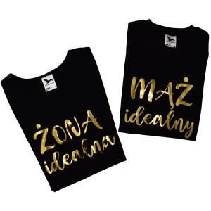 Zestaw koszulek Idealny mąż i Idealna żona
