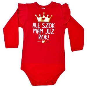 Body dziecięce z falbanką Ale szok mam już rok