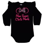 Body dziecięce z falbanką Mam super Ciocię z dowolnym imieniem myszka