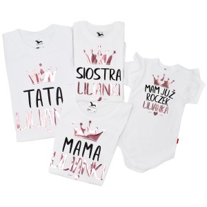 Zestaw rodzinny Mam już roczek - mama tata 2 dzieci