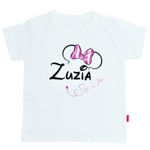 Koszulka dziecięca z myszką i imieniem dziecka