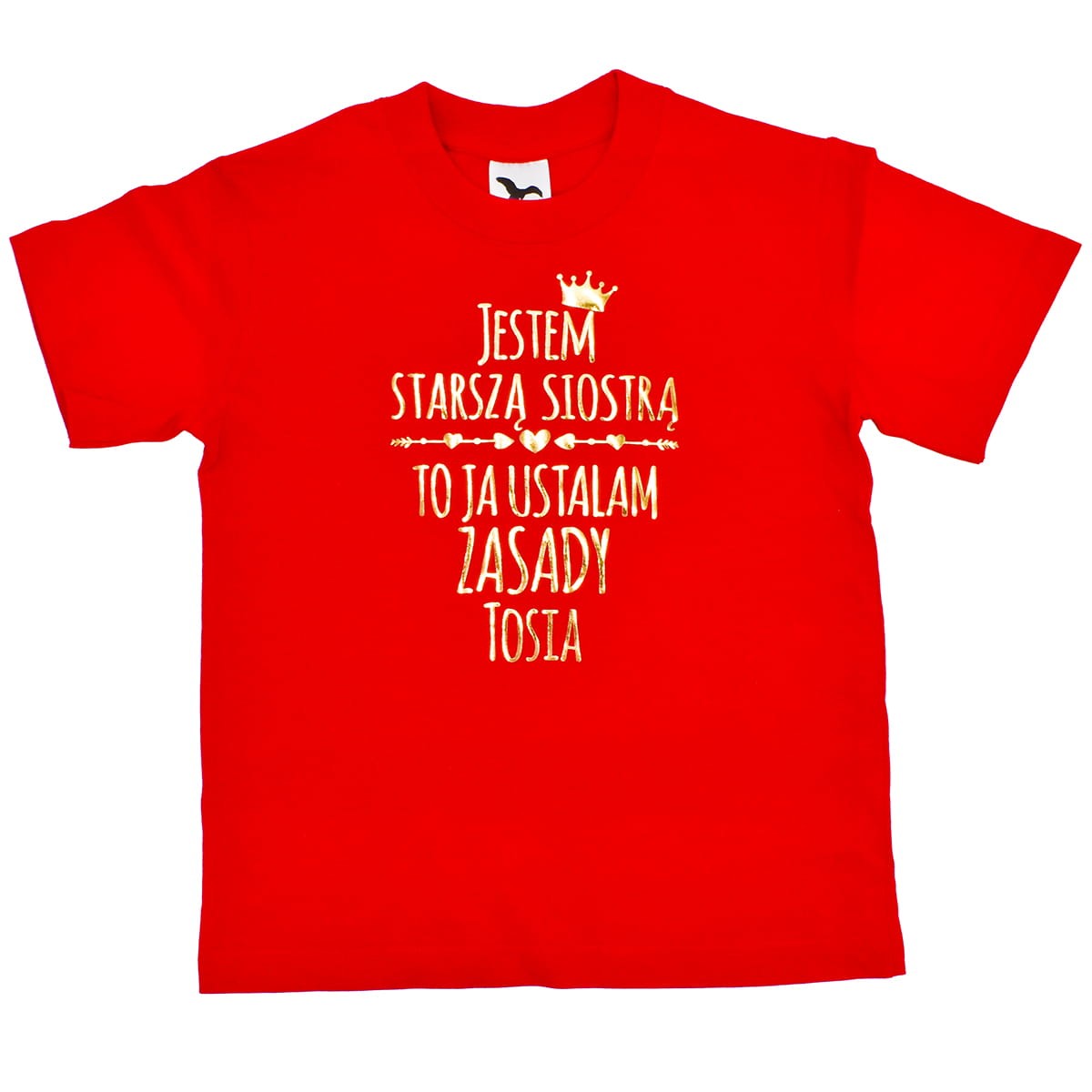 koszulka jestem starsza siostra to ja ustalam zasady imie