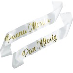 Komplet szarf Panna Młoda i Pan Młody