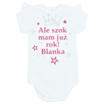Body z falbanką Ale Szok mam już rok! + imię