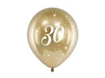 Balony Glossy 30cm, 30 urodziny złote