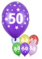 Balon 50 urodziny, metaliczny, 1szt