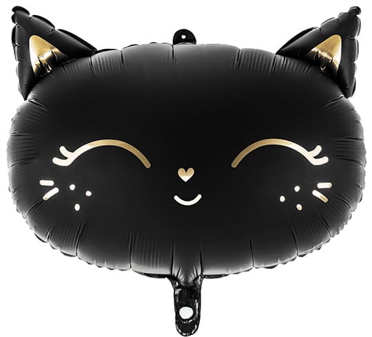 Balon foliowy Kotek, 48x36cm, czarny