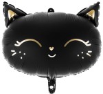 Balon foliowy Kotek, 48x36cm, czarny