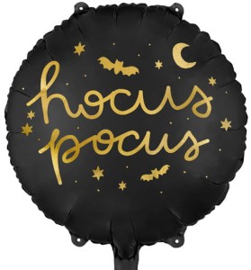 Balon foliowy Hocus Pocus, 45 cm, czarny