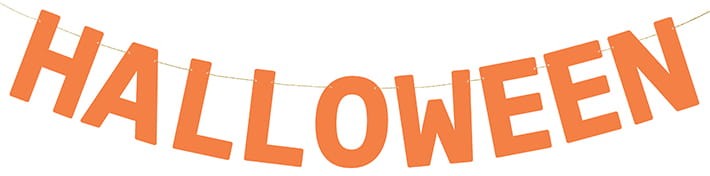 Baner Halloween, 2.5 m, pomarańczowy