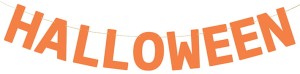 Baner Halloween, 2.5 m, pomarańczowy