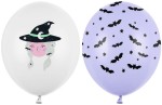Balony na Halloween 30 cm, Witch, mix 6szt