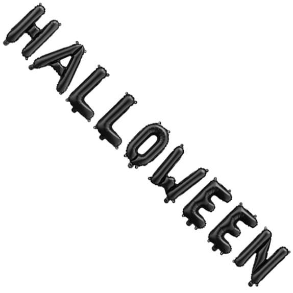 Balon foliowy Halloween, 280x46 cm, czarny