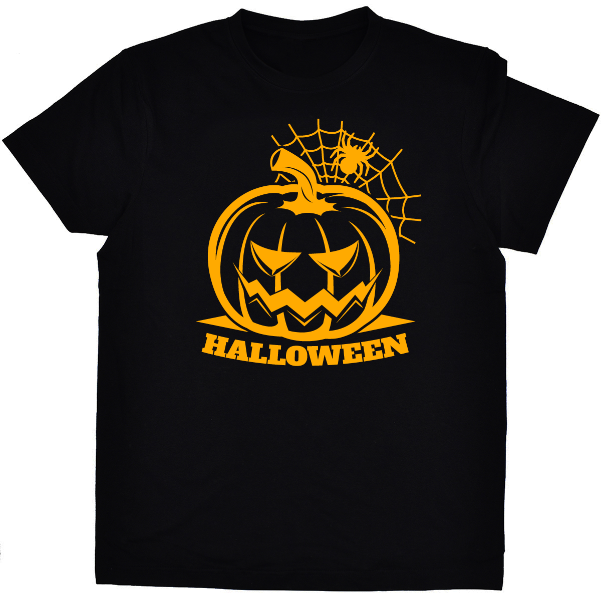 Dynia Halloween z pajęczyną - koszulka
