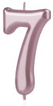 Świeczka cyfra rose gold 7