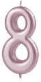 Świeczka cyfra rose gold 8