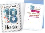 Kartka na 18 Urodziny - brokat