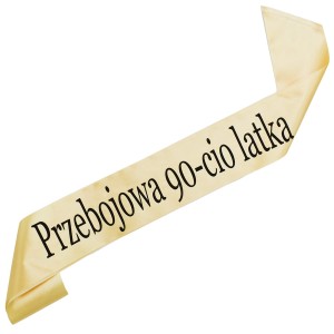 Złota szarfa Przebojowa 90-cio latka