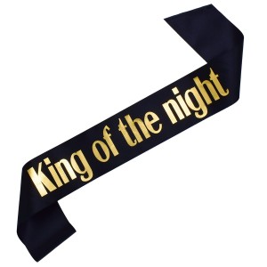 Czarna szarfa King of the Night