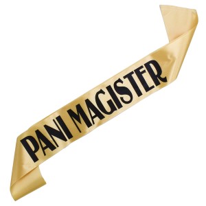 Złota szarfa Pani Magister