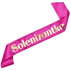 Ciemnoróżowa szarfa Solenizantka