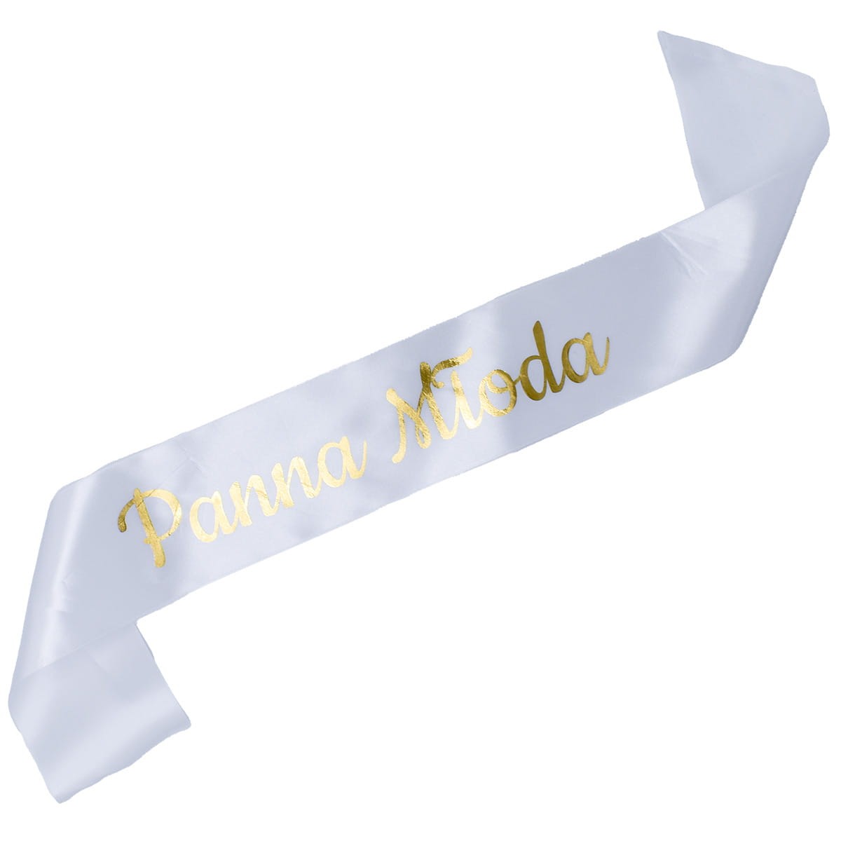 Biała szarfa Panna Młoda