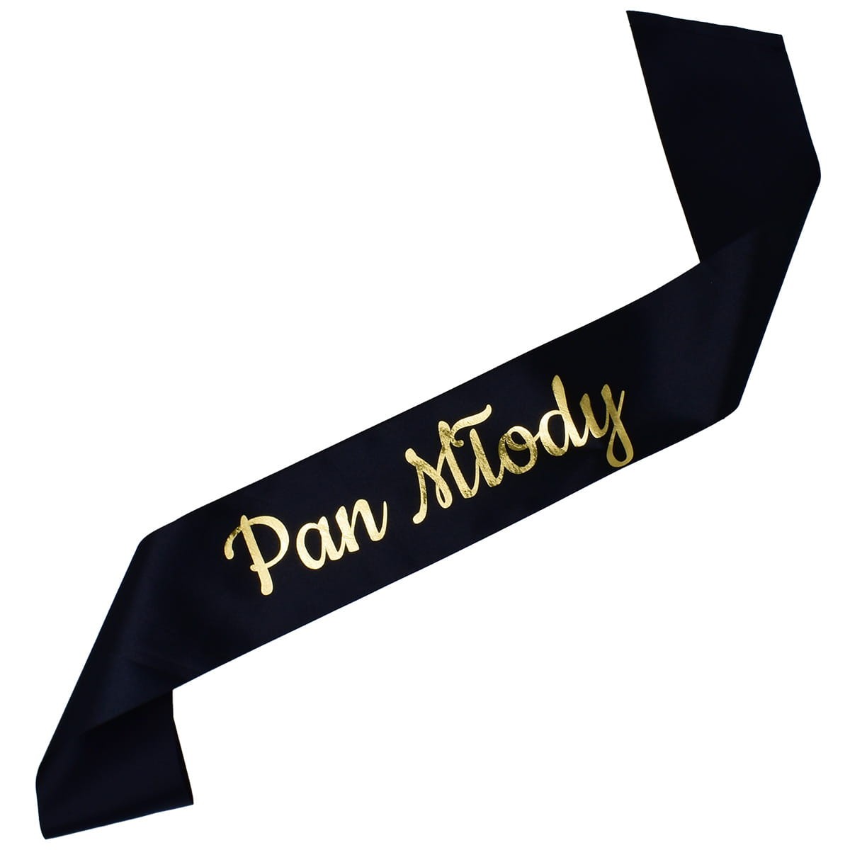 Czarna szarfa Pan Młody