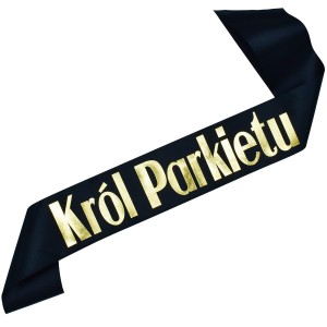 Czarna szarfa Król Parkietu