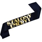 Czarna szarfa Szalony Emeryt
