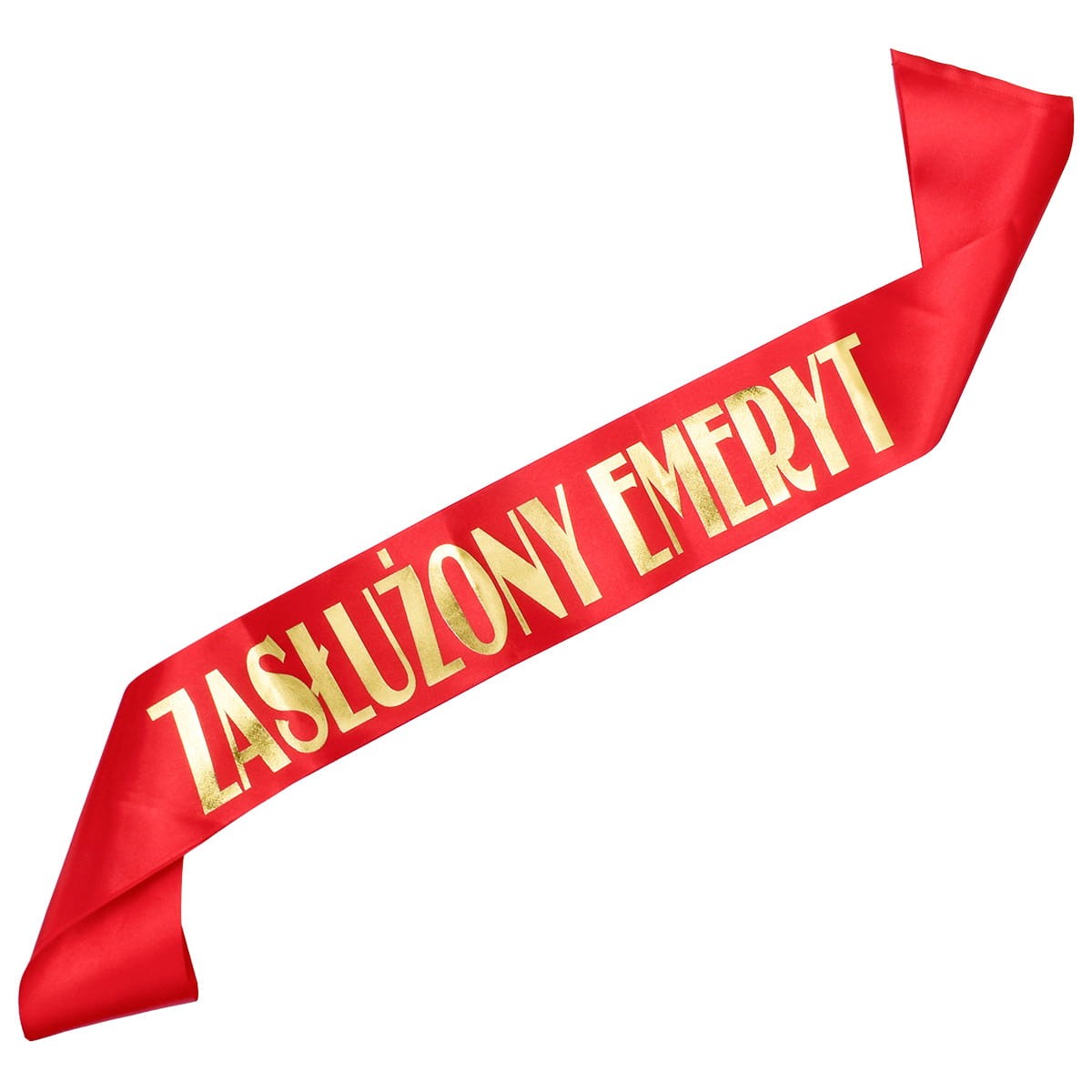 Czerwona szarfa Zasłużony Emeryt