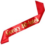 Czerwona szarfa Gorący 40-latek