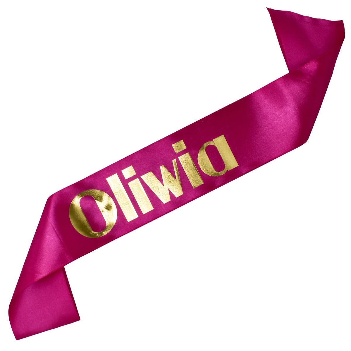 Ciemnoróżowa szarfa z dowolnym imieniem