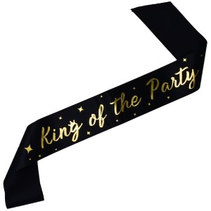 Czarna szarfa King of the Party