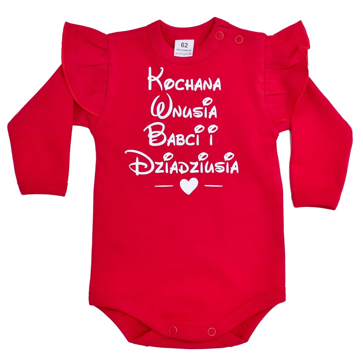 Kochana Wnusia - body dziecięce z falbanką