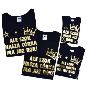 ALE SZOK rodzinny zestaw koszulek 2+2