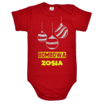 Czerwone body na święta Bombowa + imię