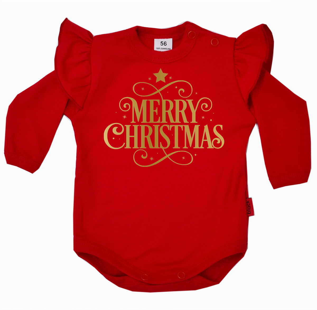 Merry Christmas - body z falbanka na święta