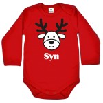 Czerwone body z reniferem dla syna