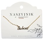 Naszyjnik z napisem Babcia